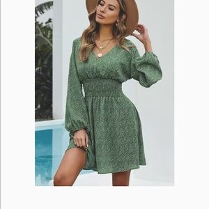 Balloon Sleeve Dress